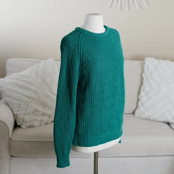 Vintage Nordstrom Pullover Sweater in Turquoise Green - Picture 4 of 8